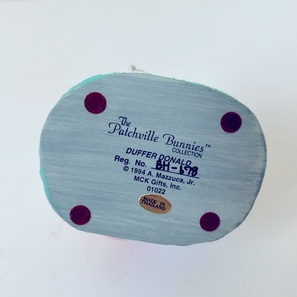 The Patchville Bunnies, Duffer Donald, New, Nice Easter Decoration or Gift - Picture 4 of 4